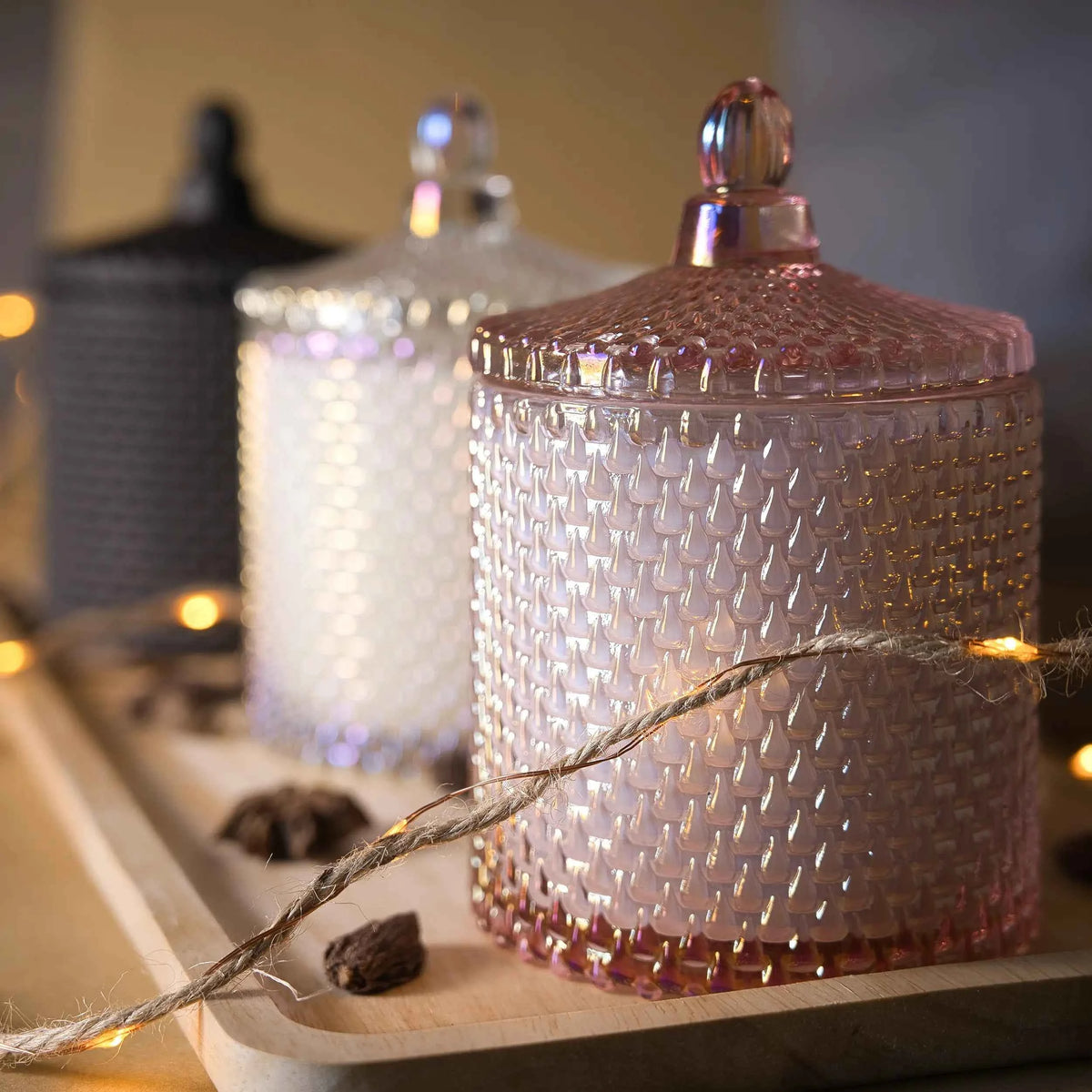 Pink Pearl – Luxury Scented Coconut Wax Candle | Forever Rose | 900gm