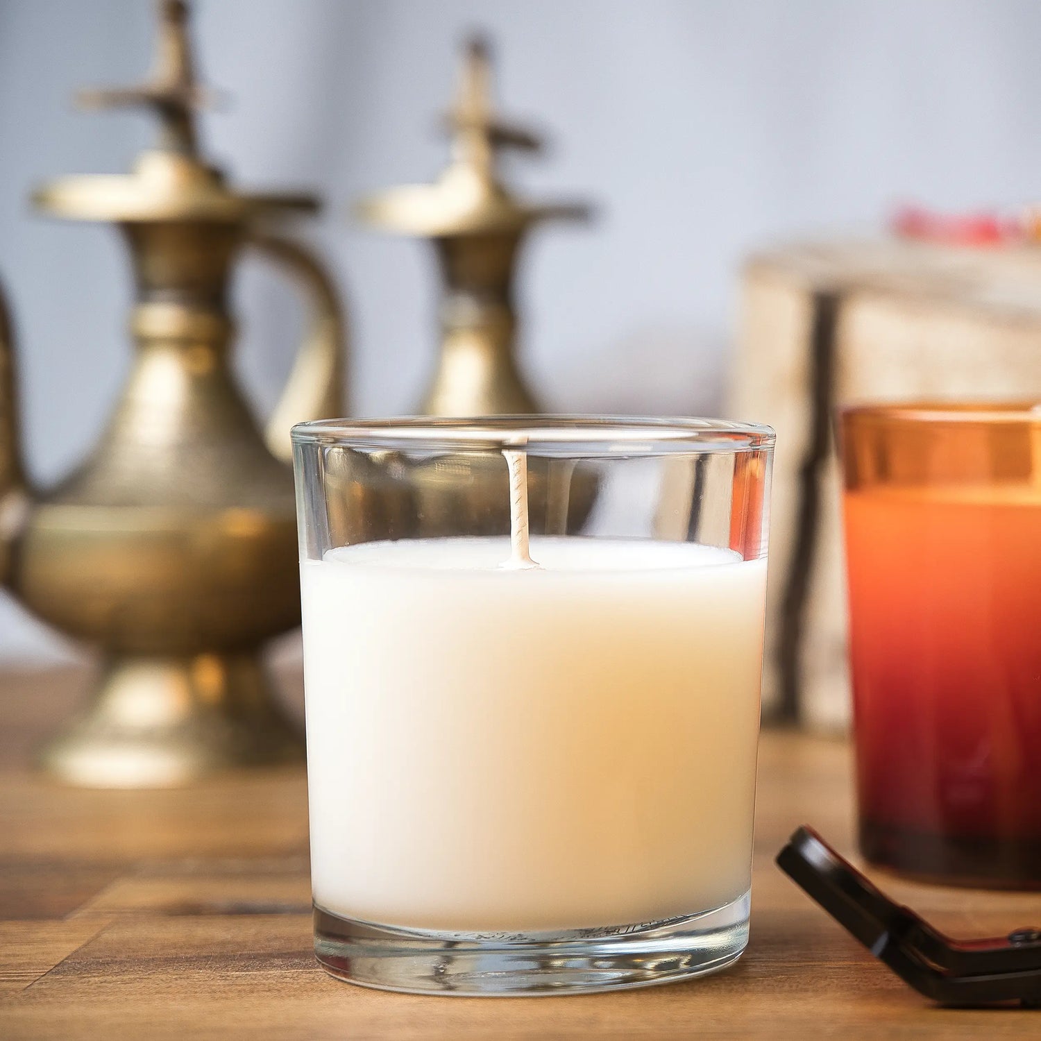 Scented coconut wax (200 ml jar), Fragrance - Green tea and Osmanthus