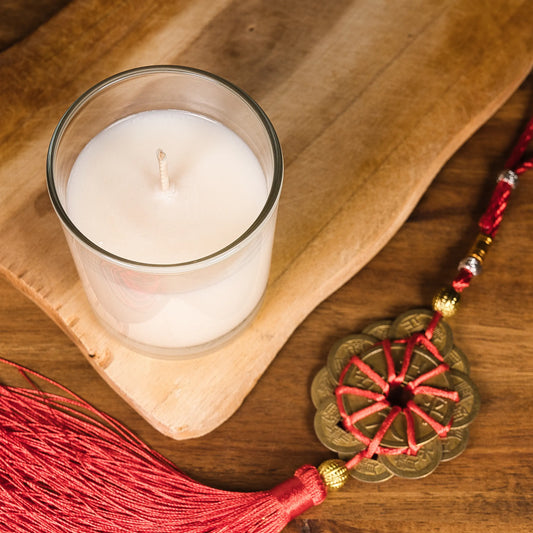 Scented coconut wax (200 ml jar), Fragrance - Green tea and Osmanthus