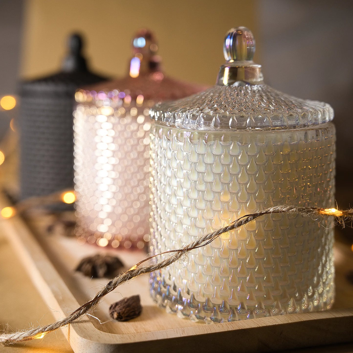 Scented coconut wax (340 ml jar) - White Pearl Candle