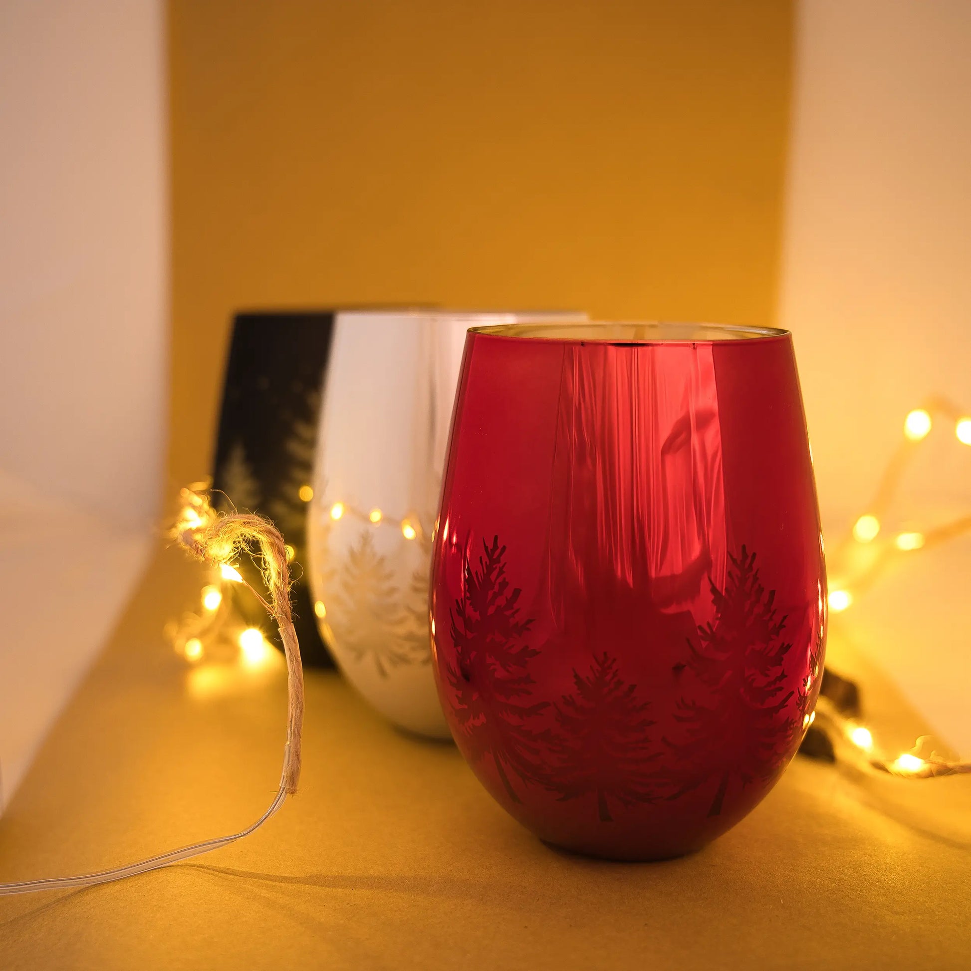 Scented coconut wax Xmas (450 ml), Red