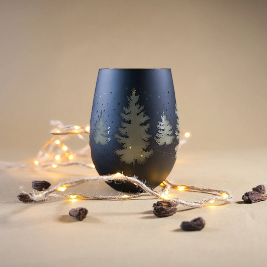 Scented coconut wax Xmas (450 ml jar) - Black