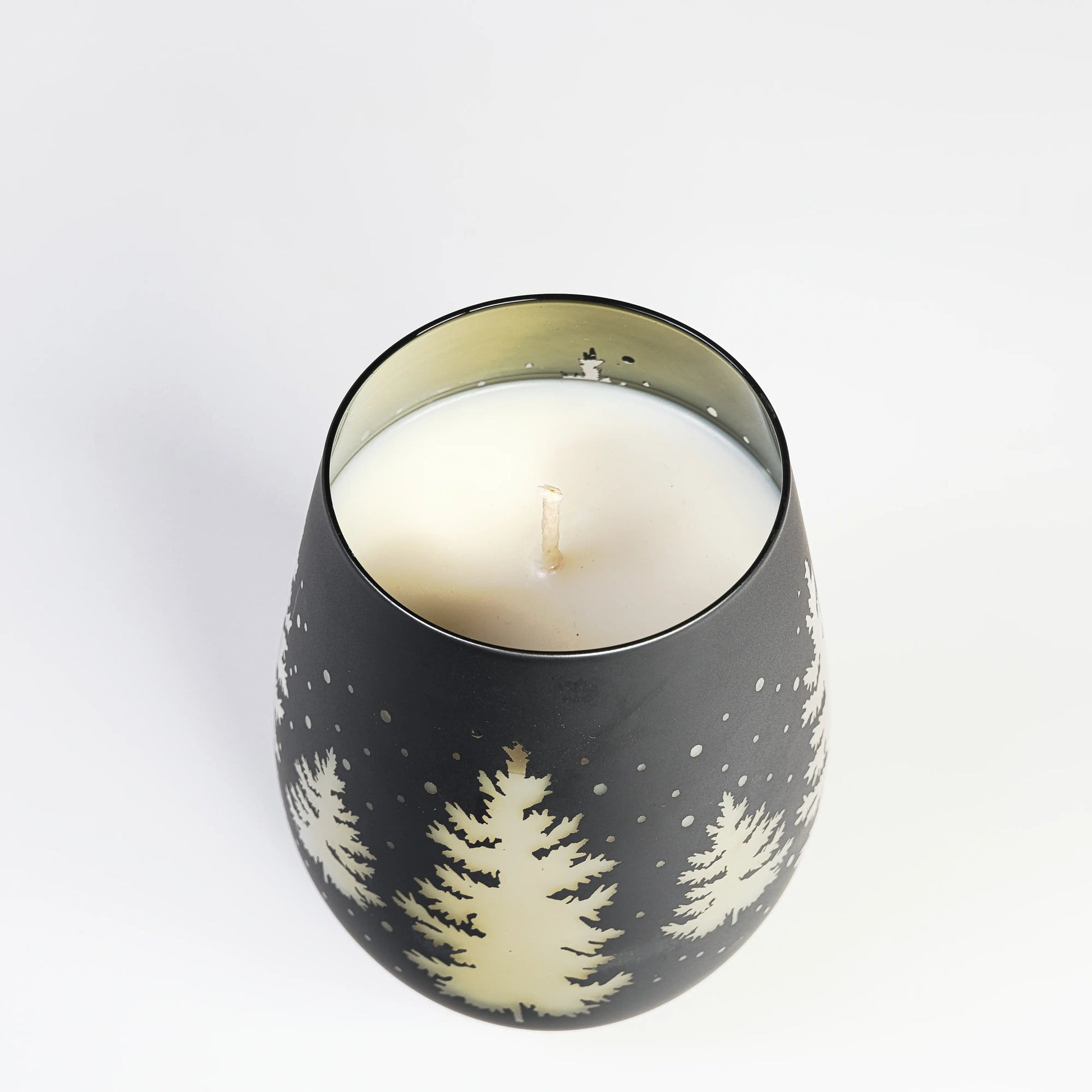 Scented coconut wax Xmas (450 ml jar) - Black