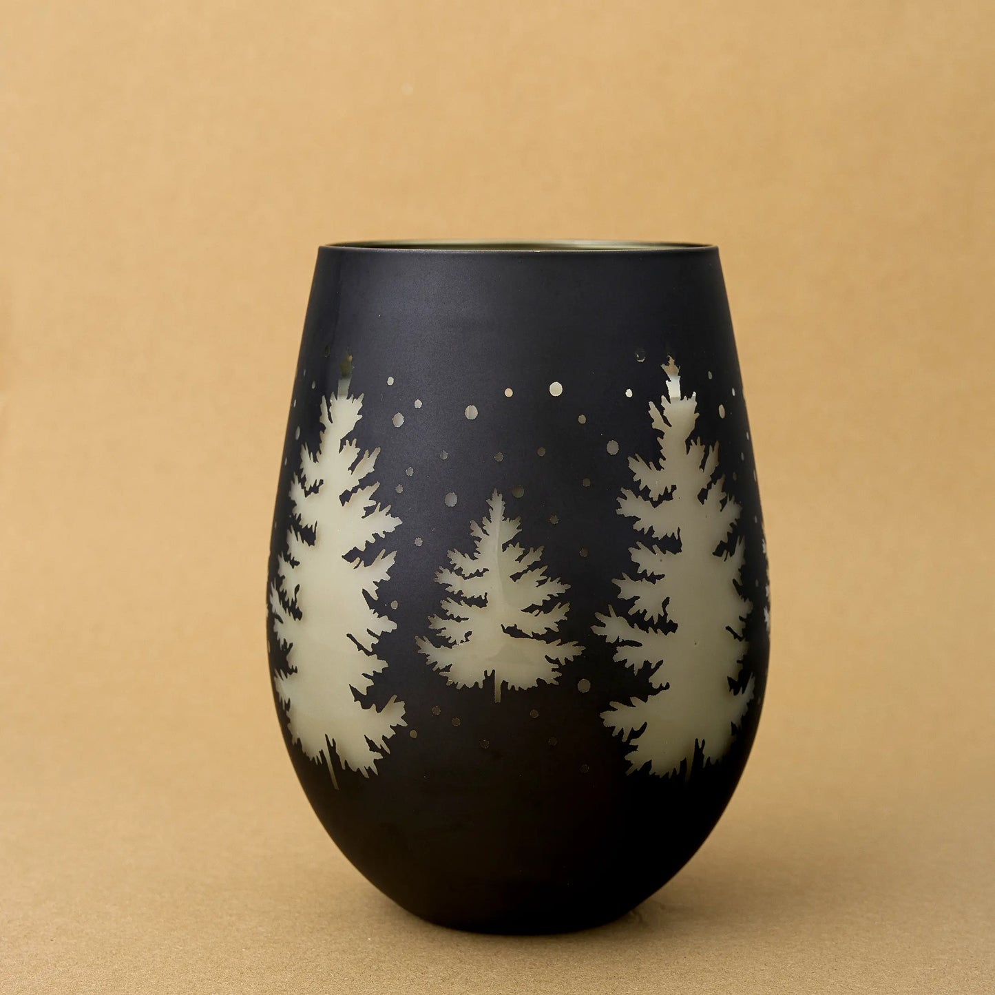 Scented coconut wax Xmas (450 ml jar) - Black