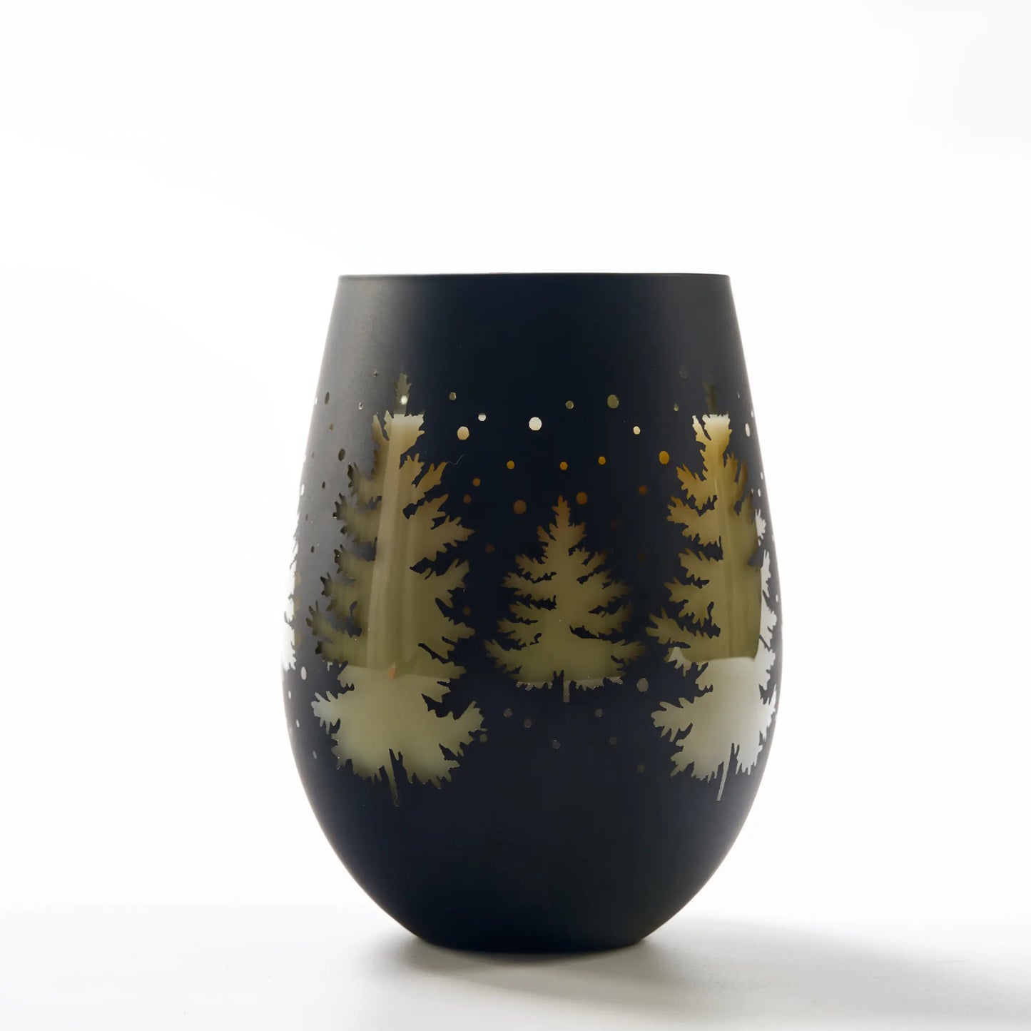 Scented coconut wax Xmas (450 ml jar) - Black